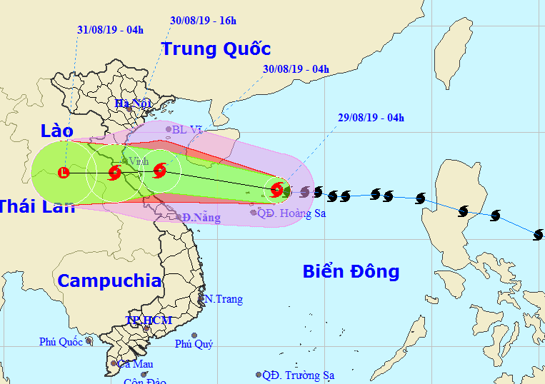 Bão số 4 đổi hướng, giật cấp 12 lao nhanh vào các tỉnh Nghệ An-Quảng Bình - Ảnh 1.