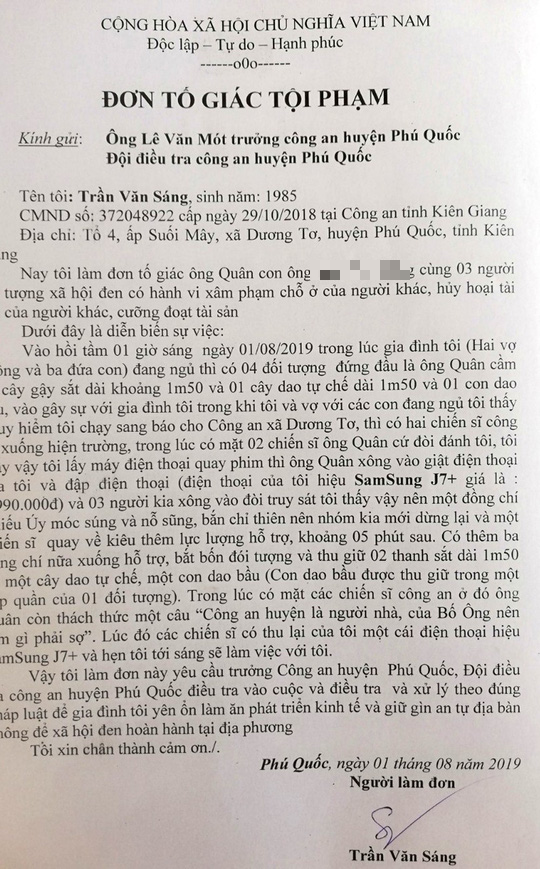 Diễn biến mới vụ cảnh sát nổ súng khống chế nhóm người quậy phá ở Phú Quốc - Ảnh 2.