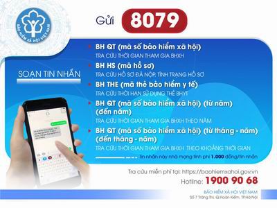 Từ ngày 1-8, tra cứu BHXH, BHYT chỉ sử dụng đầu số 8079 - Ảnh 1.