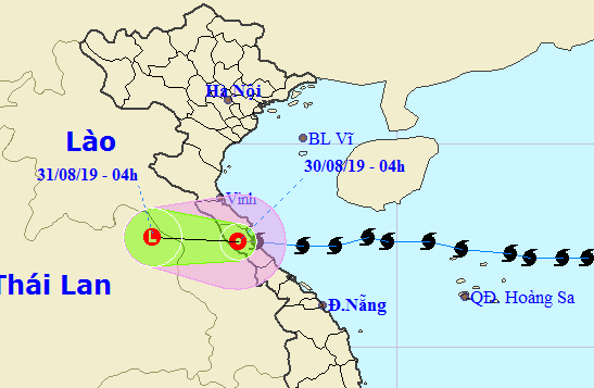 Bão số 4 suy yếu thành áp thấp nhiệt đới, nhiều nơi gió mạnh, mưa to - Ảnh 1.