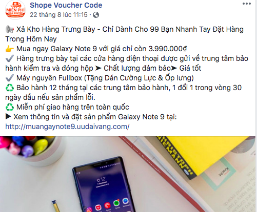 Lừa bán điện thoại giả qua fanpage mạo danh Lazada, Shopee… - Ảnh 1.