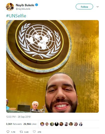Tổng thống El Salvador chụp ảnh tự sướng tại Liên Hiệp Quốc - Ảnh 3.