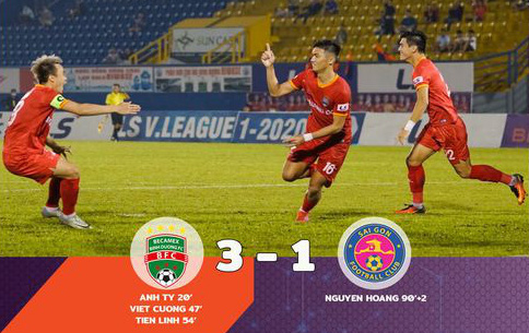Sài Gòn FC thảm bại trên sân của Becamex Bình Dương - Ảnh 1.