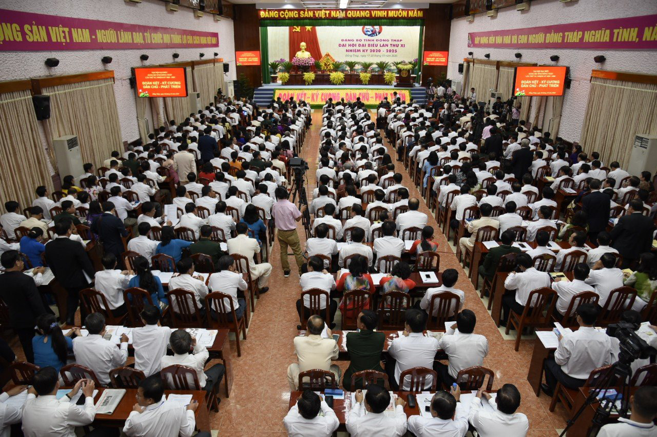 Những hình ảnh tại lễ khai mạc Đại hội Đảng bộ tỉnh Đồng Tháp - Ảnh 8.