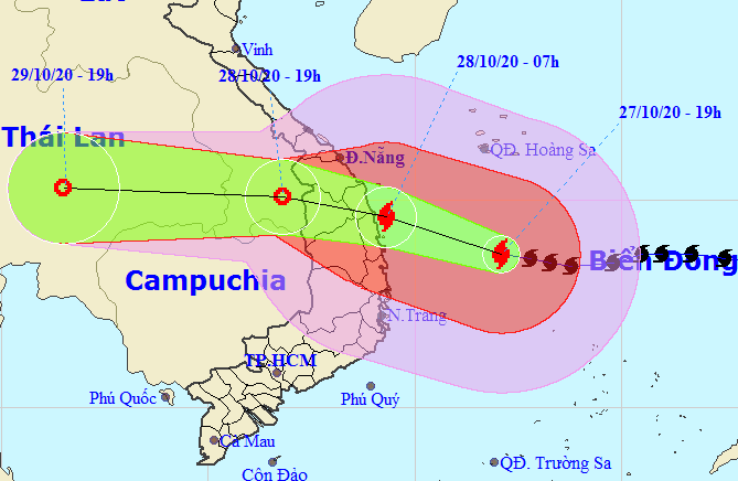 Bão số 9 giật cấp 17, gây sóng biển cao 8-10 m, lao nhanh vào từ Đà Nẵng-Phú Yên - Ảnh 1.