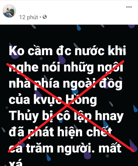 Cái kết đắng cho 2 kẻ bịa chuyện Facebook “Hàng trăm người Lệ Thủy chết trong lũ” - Ảnh 1.