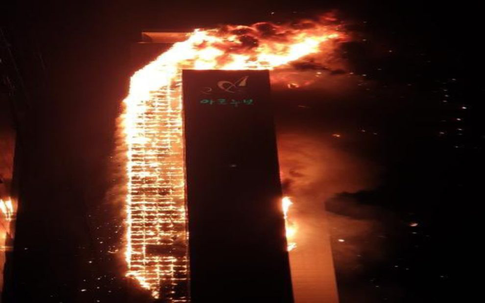 Hàn Quốc: Tòa nhà 33 tầng cháy ngùn ngụt trong đêm - Ảnh 5.