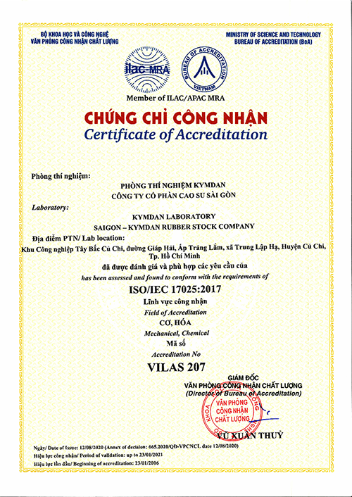 Chứng chỉ công nhận Phòng Thí Nghiệm KYMDAN đạt tiêu chuẩn quốc tế Chứng chỉ công nhận Phòng Thí Nghiệm KYMDAN đạt tiêu chuẩn quốc tế