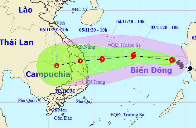 Bão số 10 sẽ tăng cấp trở lại - Ảnh 2.
