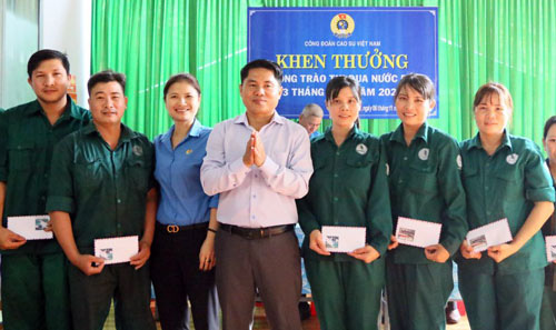 Khen thưởng công nhân có thành tích lao động xuất sắc - Ảnh 1.