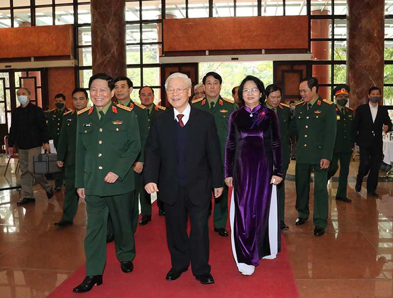 Tổng Bí thư, Chủ tịch nước: Quân đội tuyệt đối không được chủ quan, thỏa mãn - Ảnh 1.