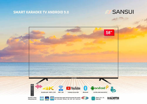 VTB hợp tác phát triển tivi tràn viền karaoke thông minh Sansui - Ảnh 1.