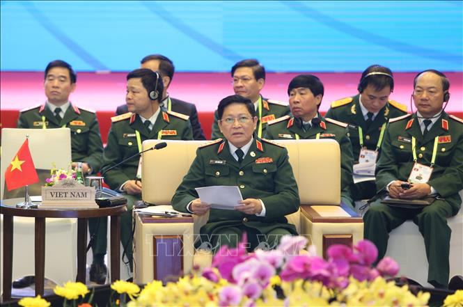 Chùm ảnh khai mạc Hội nghị hẹp Bộ trưởng Quốc phòng ASEAN tại Hà Nội - Ảnh 4.