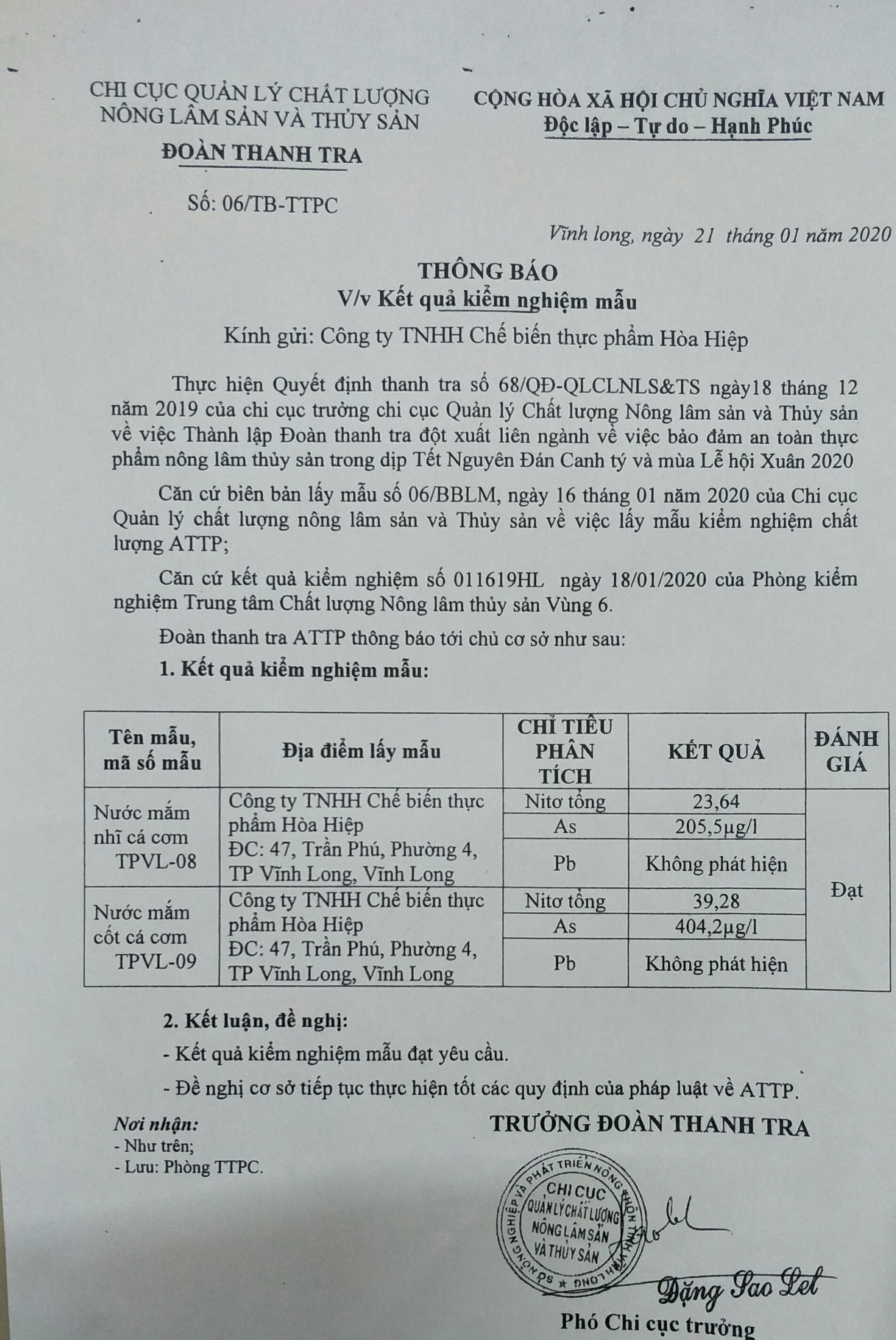 Nước mắm Hòa Hiệp đảm bảo an toàn vệ sinh thực phẩm - Ảnh 6.