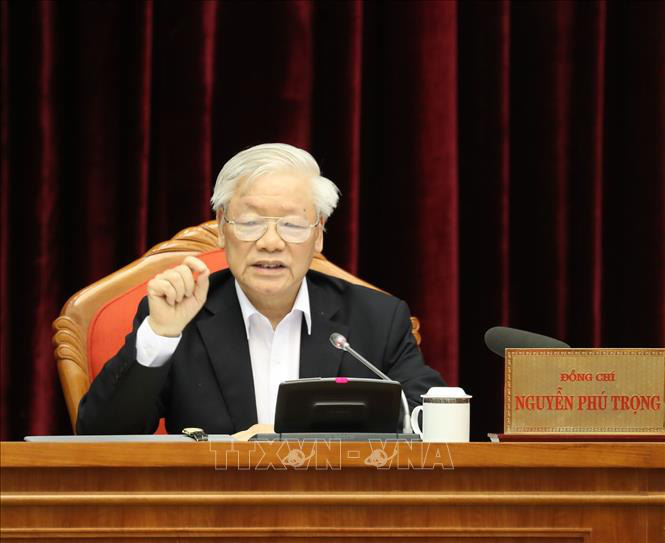 Chùm ảnh Tổng Bí thư, Chủ tịch nước Nguyễn Phú Trọng chủ trì Hội nghị cán bộ toàn quốc - Ảnh 5.