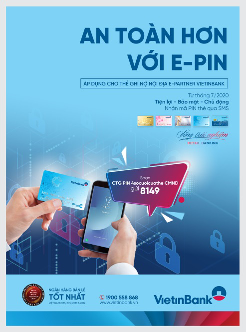 Sử dụng thẻ VietinBank an toàn hơn với e-PIN - Ảnh 1. Sử dụng thẻ VietinBank an toàn hơn với e-PIN - Ảnh 1.