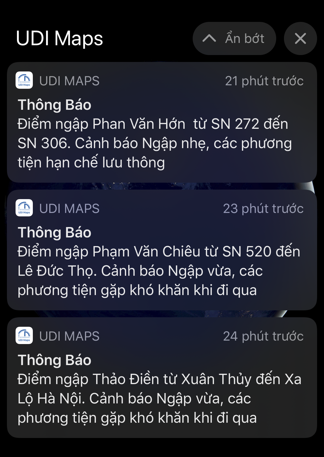 Lần đầu tiên ứng dụng cảnh báo ngập TP HCM phát thông báo khẩn cho người dân - Ảnh 2.