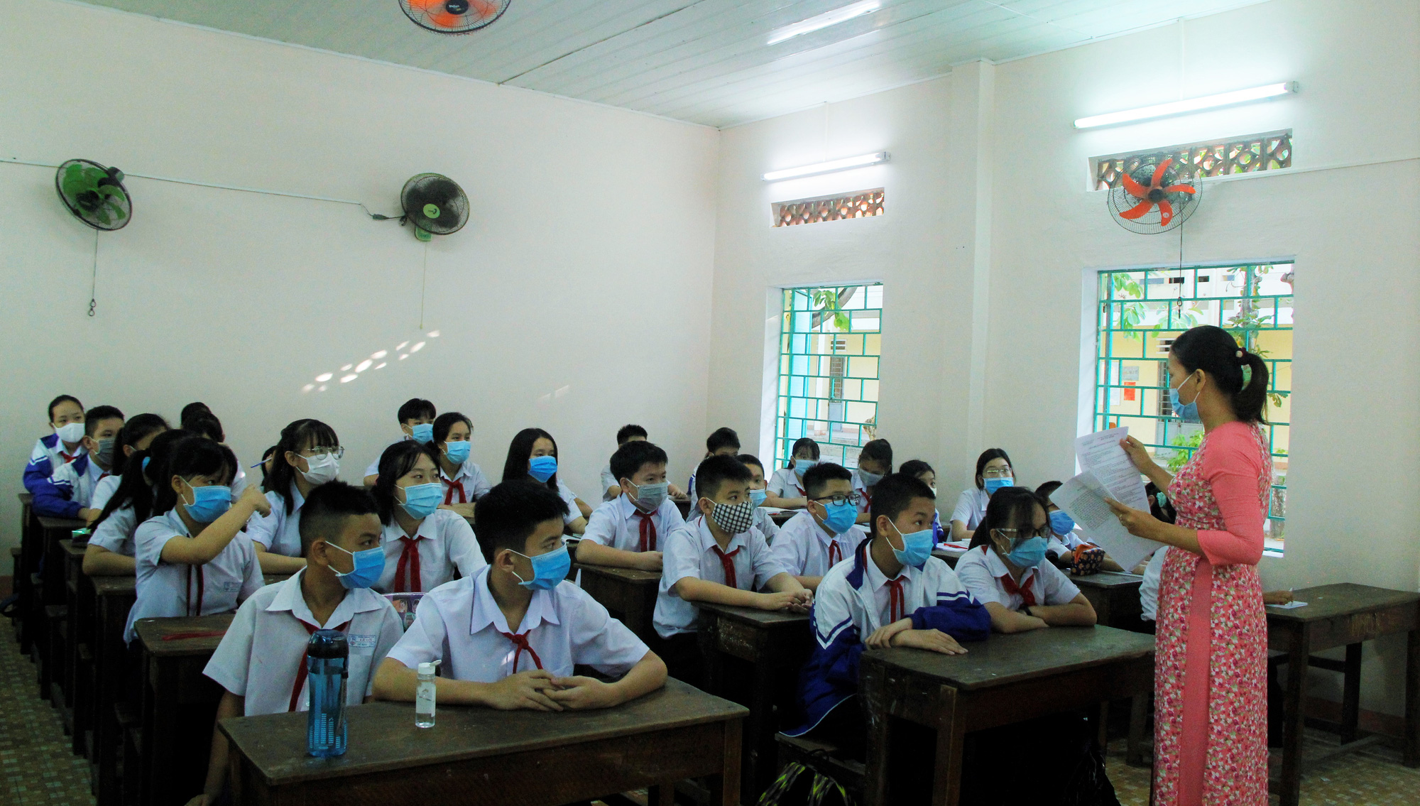 Đà Nẵng: Học sinh mang thông điệp “5K” đến trường, sau 1 tuần học trực tuyến - Ảnh 5.