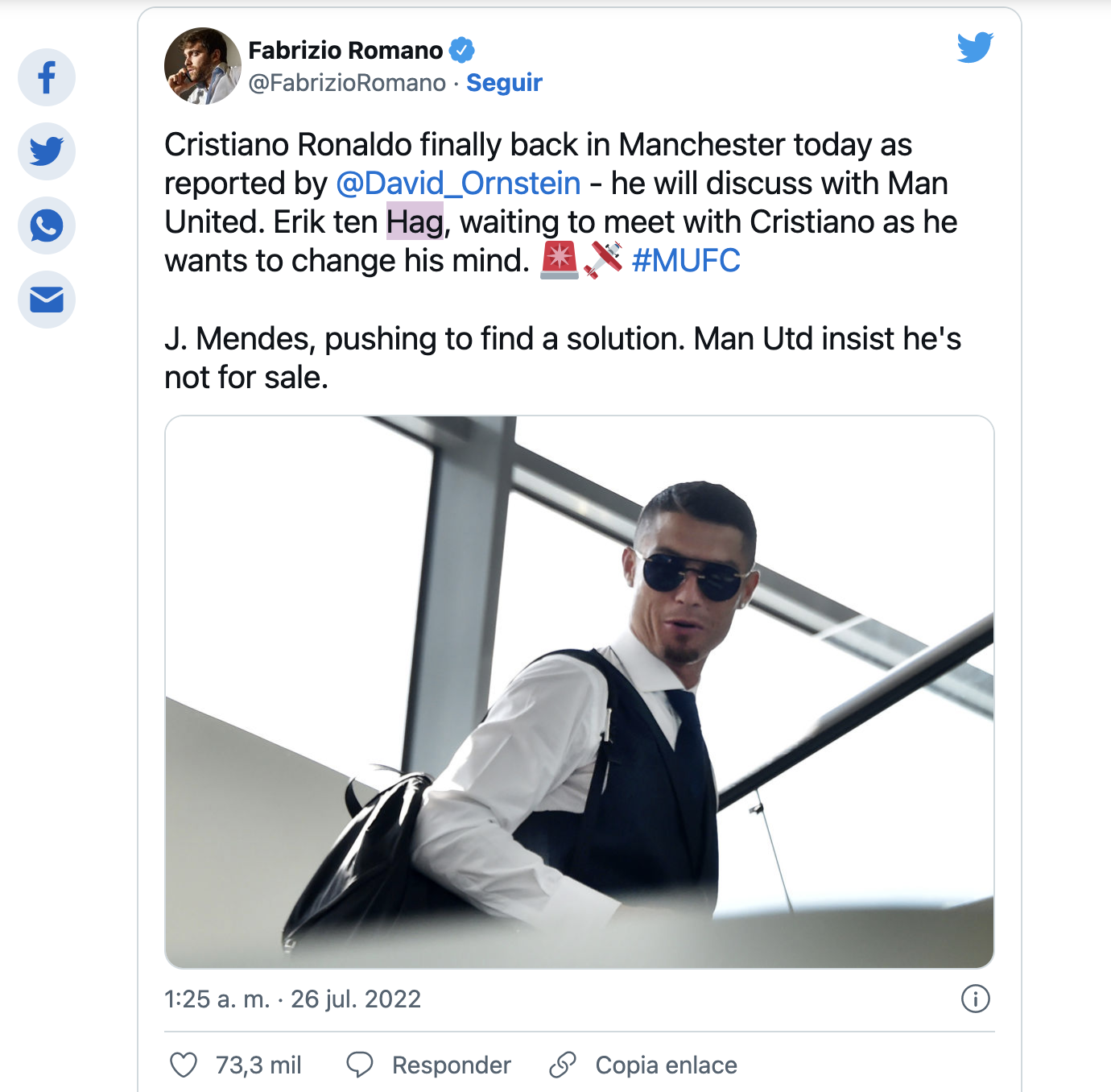 Ronaldo trở lại Anh để làm rõ tương lai - Ảnh 1. Ronaldo trở lại Anh để làm rõ tương lai - Ảnh 1.