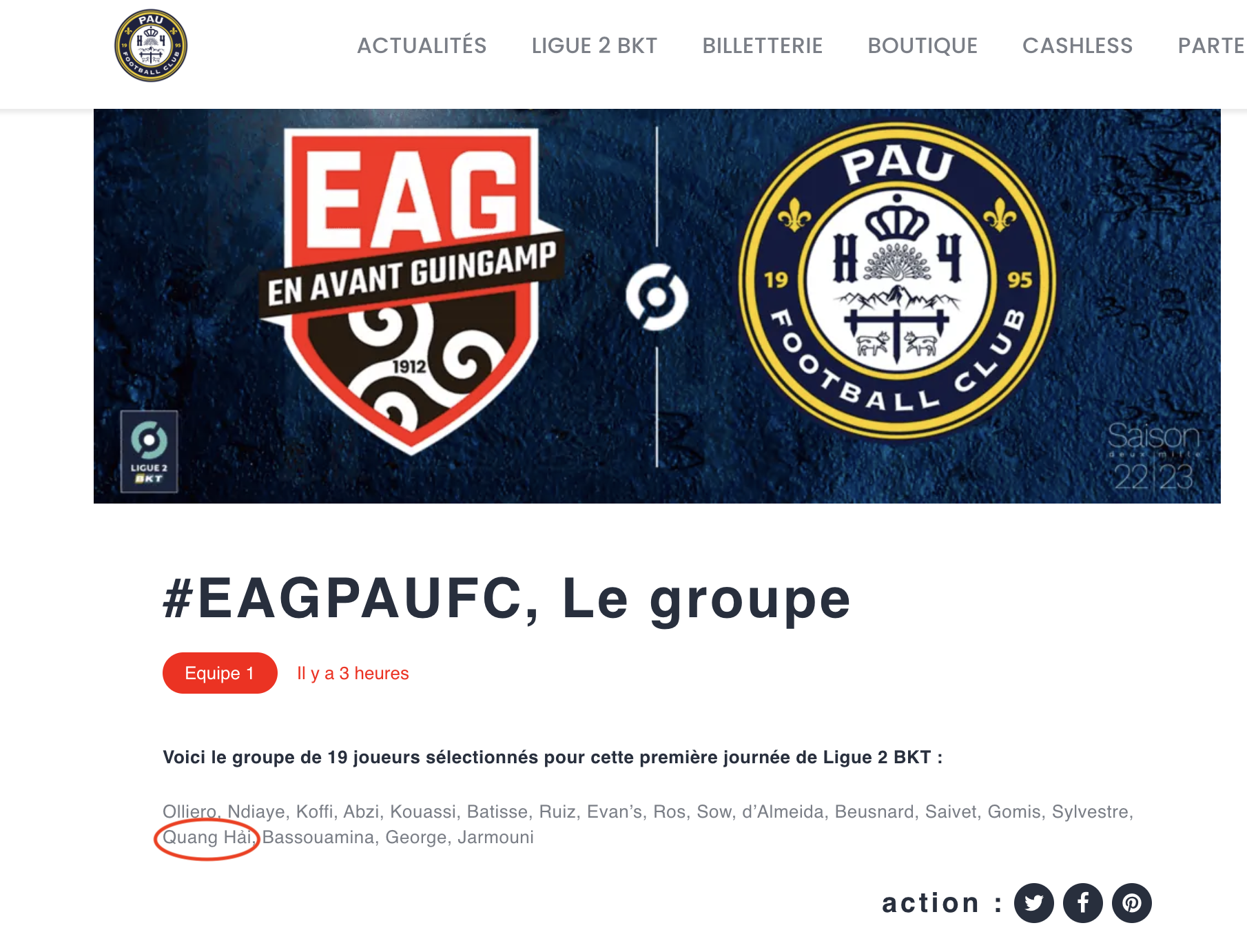 Hồi hộp chờ màn chào sân Ligue 2 của Quang Hải - Ảnh 1. Hồi hộp chờ màn chào sân Ligue 2 của Quang Hải - Ảnh 1.