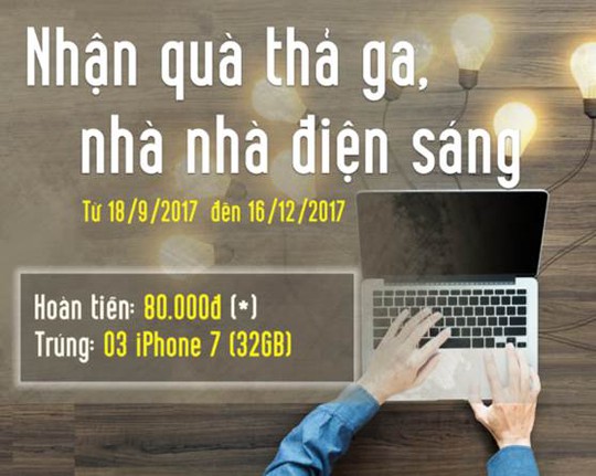 Cơ hội nhận iPhone 7 khi thanh toán hóa đơn tiền điện qua VPBank Online - Ảnh 1.