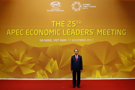 
Chủ tịch nước Trần Đại Quang, Chủ tịch APEC Việt Nam 2017, chủ trì Hội nghị. Ảnh:Reuters
