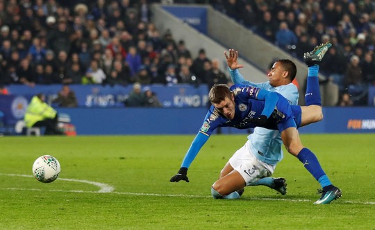 Hạ Leicester trên chấm 11 m, Man City tiến vào bán kết Cup Liên đoàn - Ảnh 1.