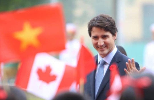 Cận cảnh lễ đón Thủ tướng Canada Justin Trudeau ở Phủ Chủ tịch - Ảnh 4.