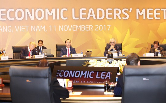 
Chủ tịch nước Trần Đại Quang chủ trì Hội nghị cấp cao APEC lần thứ 25 - Ảnh: VGP
