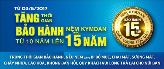 Bảo hành 15 năm: Kymdan hướng đến quyền lợi người tiêu dùng - Ảnh 1.