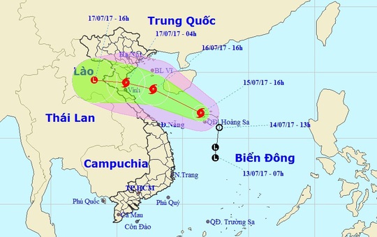 Bão số 2 giật cấp 10 trực chỉ Nam Định-Hà Tĩnh - Ảnh 1.