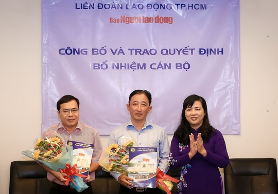 Báo Người Lao Động có 2 phó tổng biên tập mới - Ảnh 1. Báo Người Lao Động có 2 phó tổng biên tập mới - Ảnh 1.