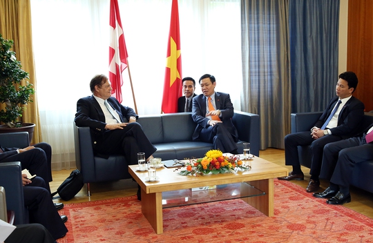 Phó Thủ tướng Vương Đình Huệ gặp nhiều tập đoàn Thụy Sỹ - Ảnh 2. Phó Thủ tướng Vương Đình Huệ gặp nhiều tập đoàn Thụy Sỹ - Ảnh 2.