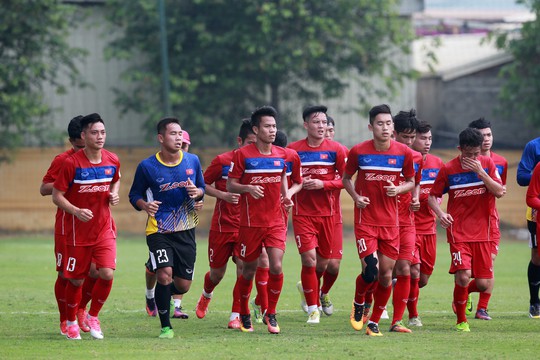 Các tuyển thủ U23 Việt Nam đã hội quân đầy đủ để chuẩn bị cho trận giao hữu với U20 Argentina