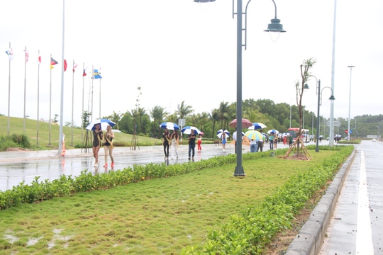 Hoa hậu Hòa bình Thế giới tham gia trồng cây ở Phú Quốc - Ảnh 2.