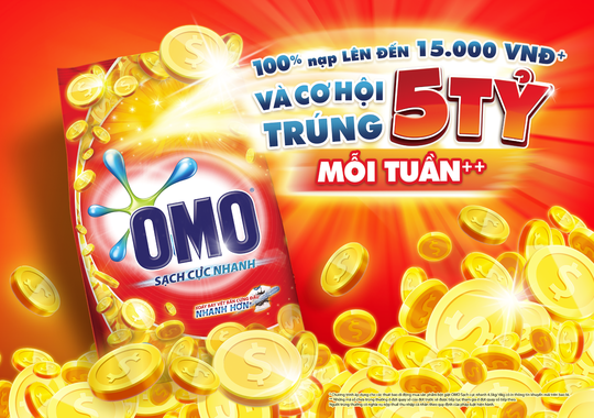 Mua OMO có cơ hội trúng 5 tỉ đồng mỗi tuần - Ảnh 1.