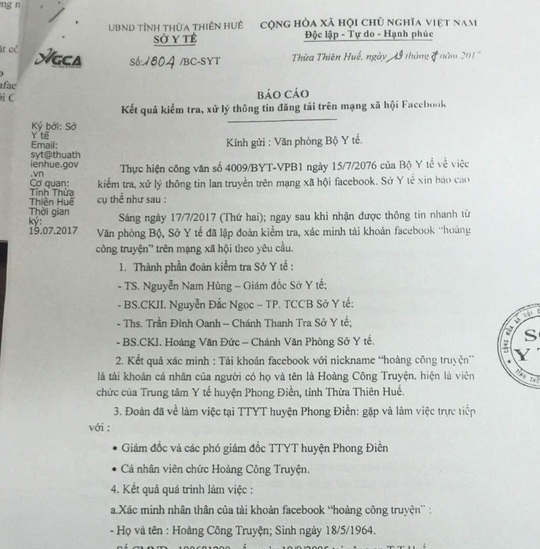 Bộ Y tế không đề nghị xử phạt bác sĩ “bôi nhọ” Bộ trưởng