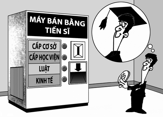 Đào tạo tiến sĩ như… giỡn chơi! - Ảnh 1. Đào tạo tiến sĩ như… giỡn chơi! - Ảnh 1.