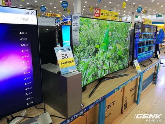 
Những chiếc TV mẫu đang phát video 4K
