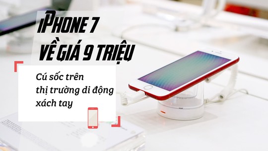 iPhone 7 về giá 9 triệu: Cú sốc trên thị trường di động xách tay - Ảnh 1.