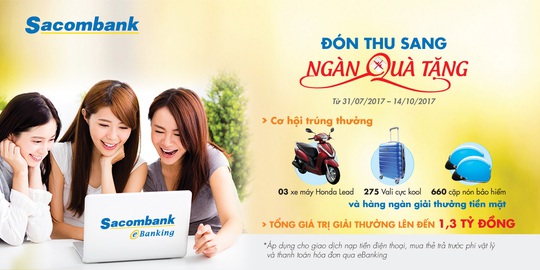 Đón thu sang - Ngàn quà tặng” với Sacombank - Ảnh 1.