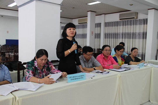 
Đại biểu đóng góp ý kiến tại hội thảo
