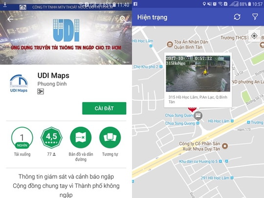 Người Sài Gòn dùng smartphone né ngập! - Ảnh 1. Người Sài Gòn dùng smartphone né ngập! - Ảnh 1.