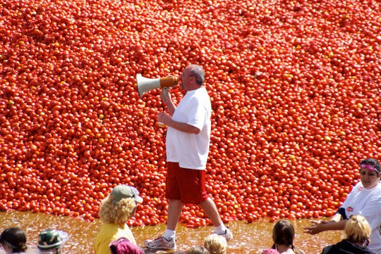 Lễ hội cà chua nhuộm đỏ Tây Ban Nha có gì thú vị? - Ảnh 1.
