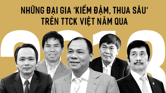 Những đại gia kiếm đậm, thua sâu trên thị trường chứng khoán 2018 - Ảnh 1.