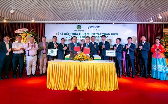 Ký kết thỏa thuận hợp tác toàn diện giữa Công ty Phú Long và Posco - Ảnh 1.
