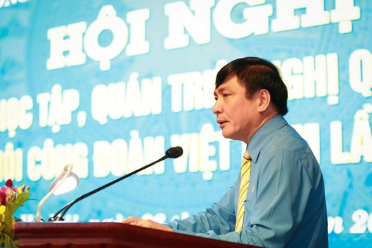 Hội nghị trực tuyến toàn quốc học tập, quán triệt Nghị quyết Đại hội XII Công đoàn Việt Nam - Ảnh 1.