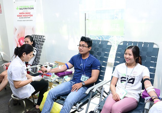 Herbalife Việt Nam tham gia hiến máu tình nguyện - Ảnh 1.