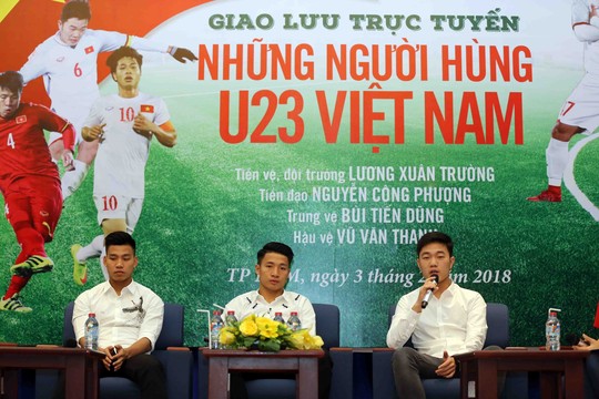 Giao lưu với các tuyển thủ U23 Việt Nam: Tình đoàn kết làm nên chiến tích lịch sử - Ảnh 1.
