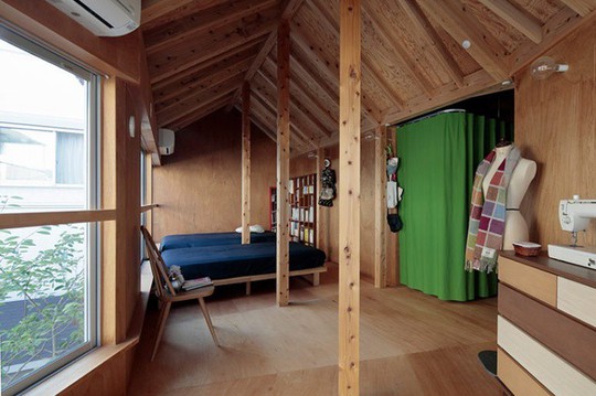 Thích thú ngôi nhà hình nấm bằng gỗ tự nhiên ở Nhật - Ảnh 8.